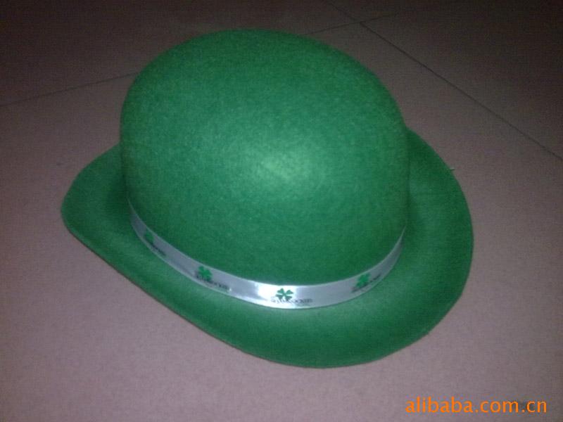 【供应 绿色帽 爱尔兰 三叶草 节日帽子】