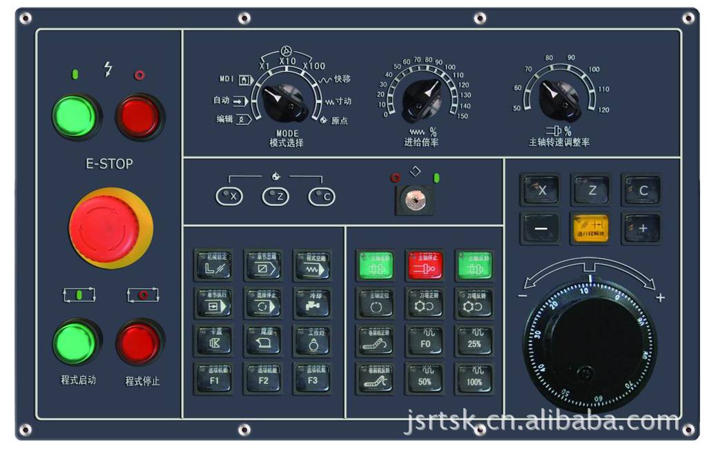 廠家直銷 微型多功能rt30-l機床操作面板 潤泰數控機床面板