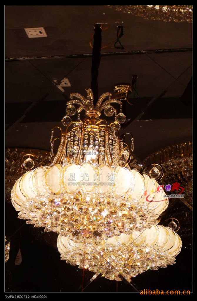供应批发家居照明灯饰灯具 90011豪华的水晶餐厅卧室吊灯
