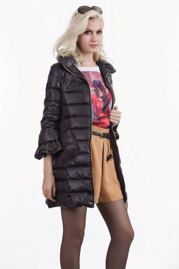 冬款2013秋冬季新款女装外套低价欧美修身中长款品牌羽绒服批发