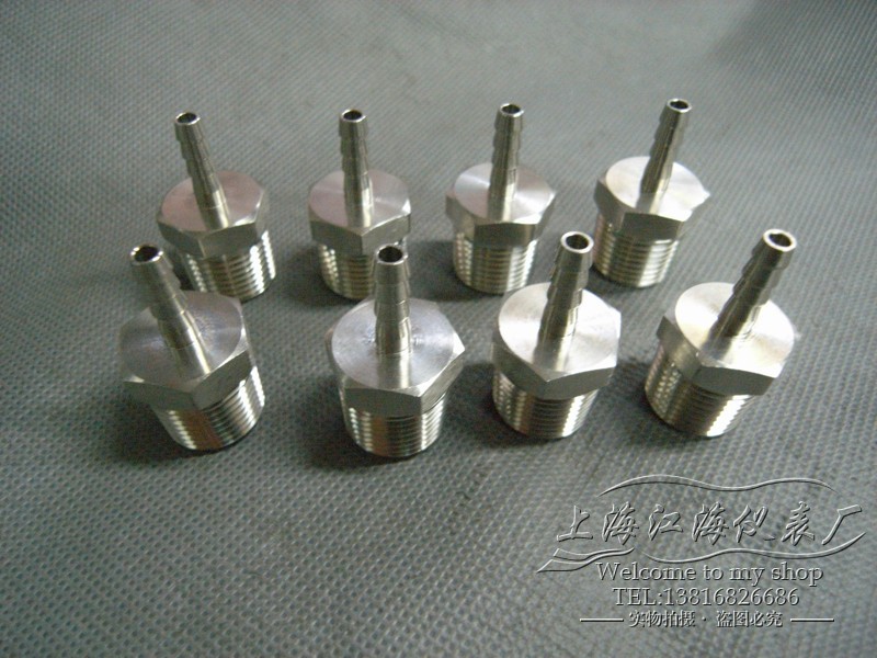 不锈钢外螺纹宝塔接头 不锈钢外丝宝塔 皮管接头 npt1/2-6mm