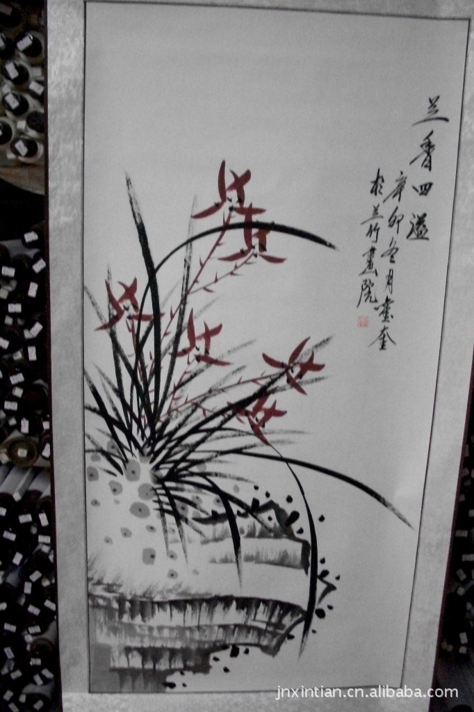 花鸟 兰花图片,国内低价批发 国画 书画 字画 花鸟 兰花图片大全,济南