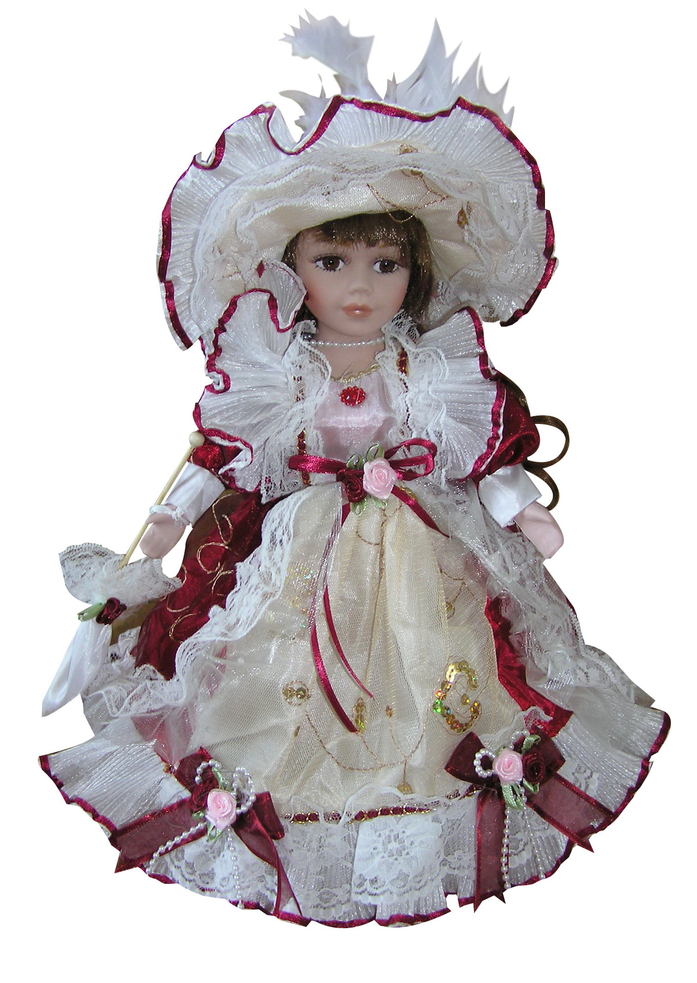 30cm 欧式维多利亚风格陶瓷娃娃厂家直销