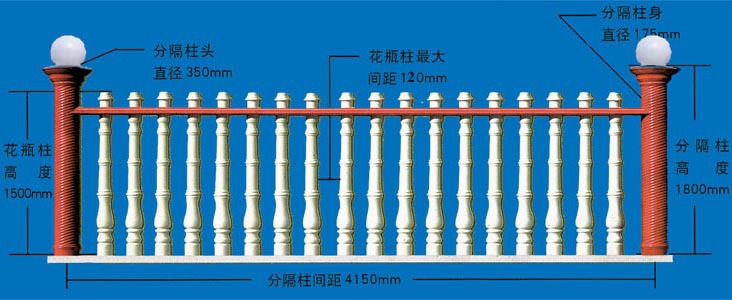 罗马杆安装高度图片