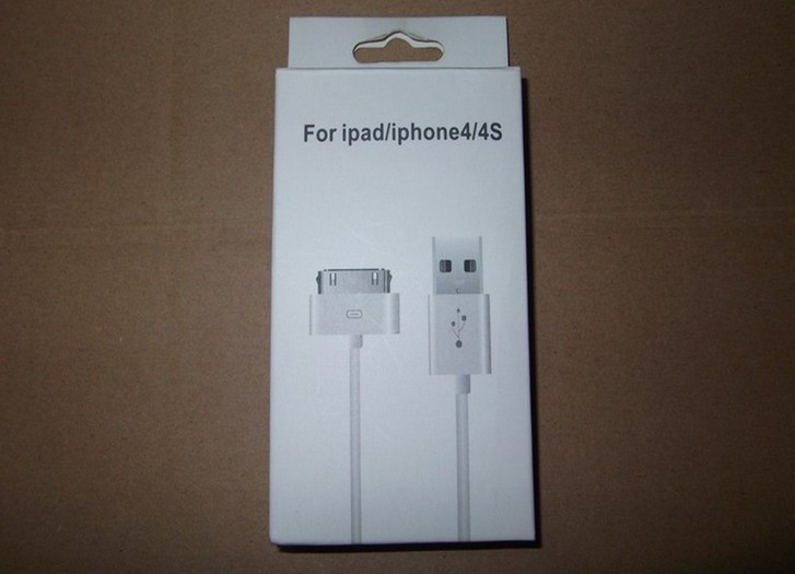 数据线包装 苹果iphone4包装盒 数据线包装 (不含数据线)包装盒