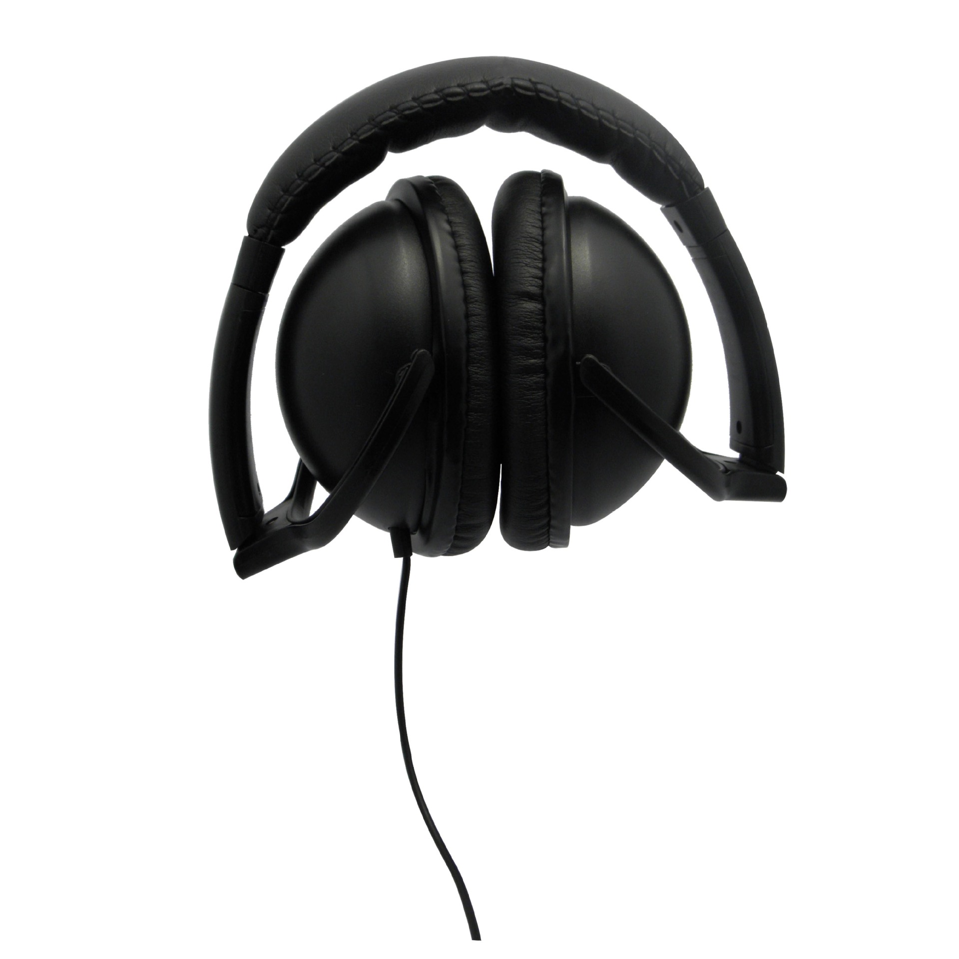 厂家直黑色头戴式耳机 封闭式隔音耳机电脑耳机图片_5