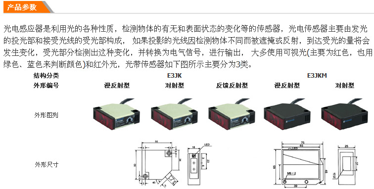 [廠家直銷]e3jk-ds30m2正方形漫反射光電開關五線常閉ac90-250v