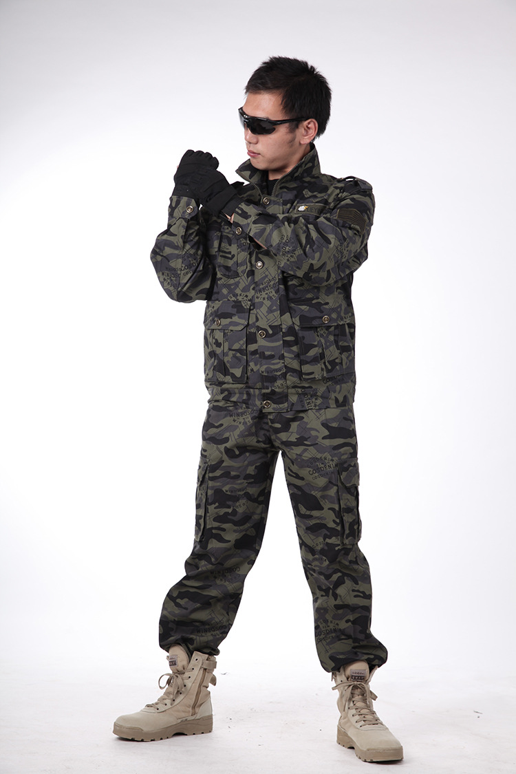 南韩特战迷彩男士迷彩服套装户外军迷服饰丛林暗迷彩