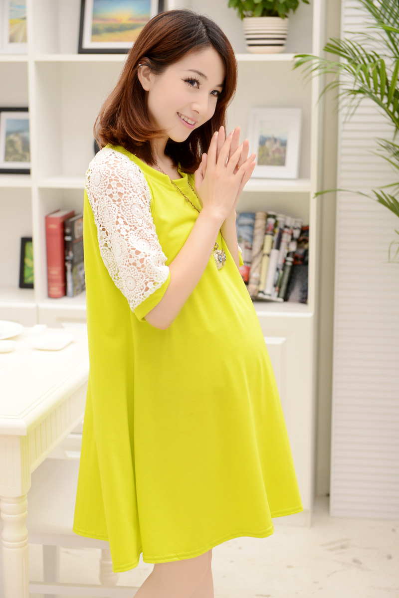 韩版孕妇装新款批发夏季潮流拼接短袖宽松大码中长款孕妇t恤