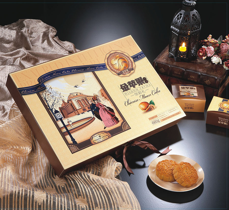 2013月饼团购 广式月饼批发 金苹果月饼礼盒批发 华彩礼660g