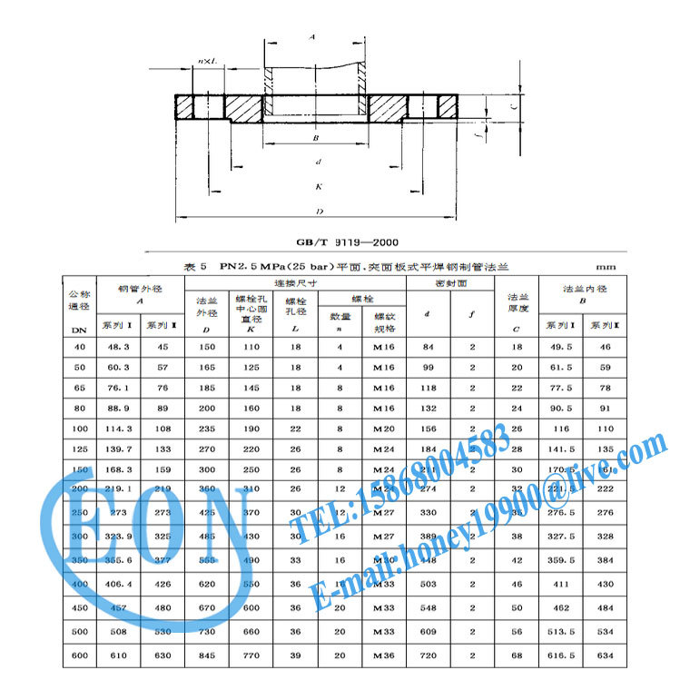 dn200pn10法兰尺寸图图片