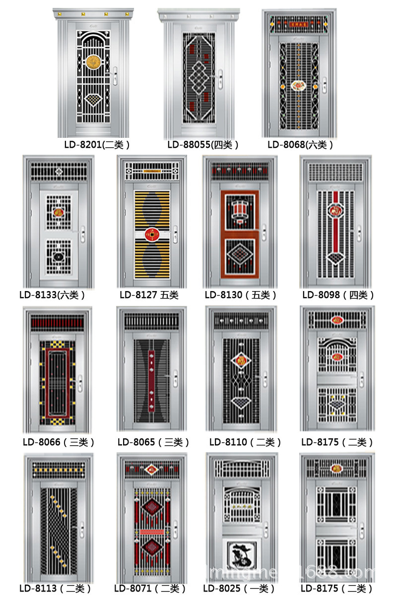 朗帝名門供應堅實無比304不鏽鋼防盜門