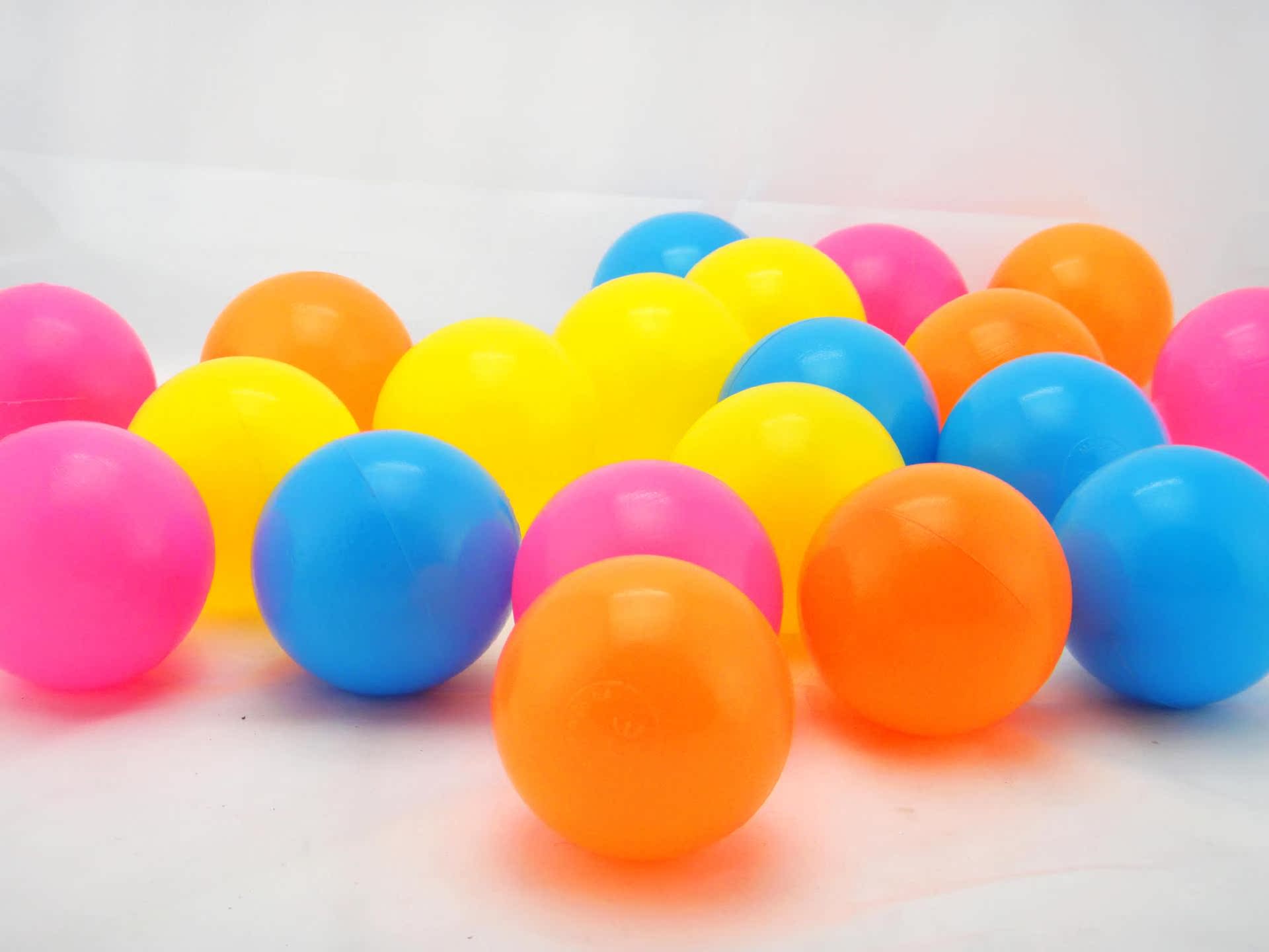 宝宝洗澡彩球(20粒)海洋球波波球 城堡彩球 环保 7cm加厚儿童玩具