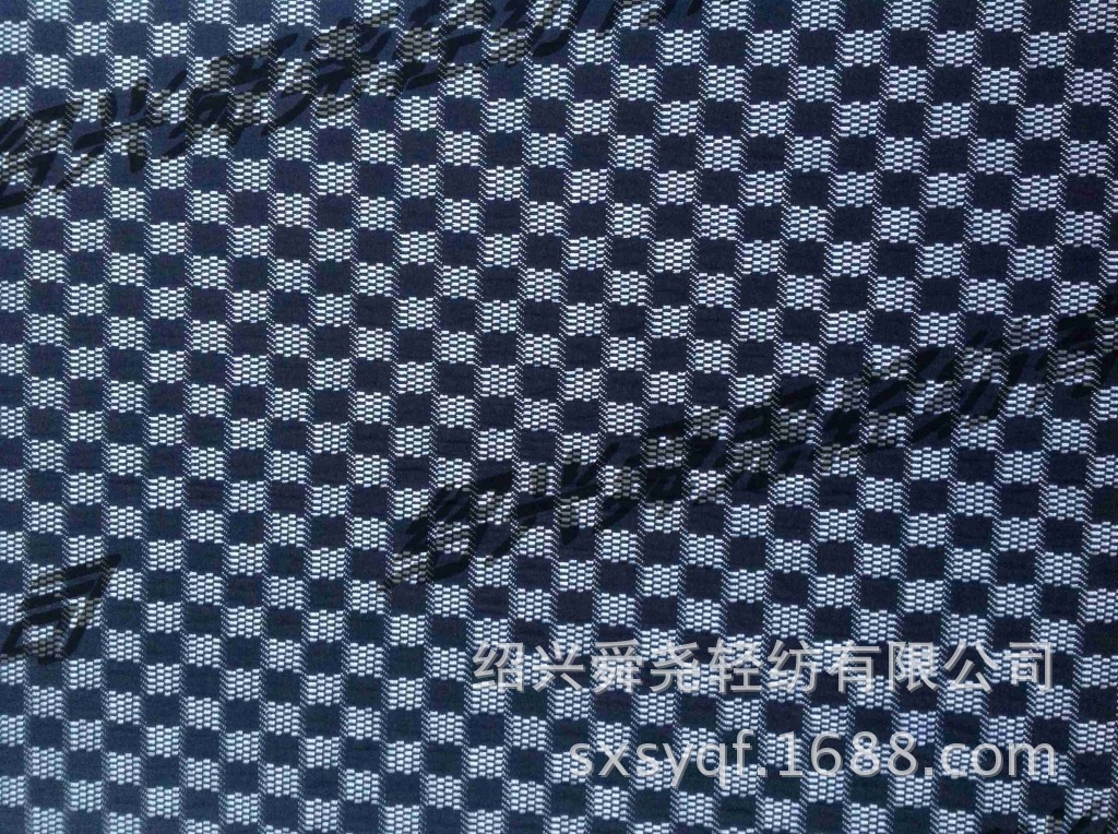 双面大圆机电脑提花色织时尚新款女装面料色坯或坯布