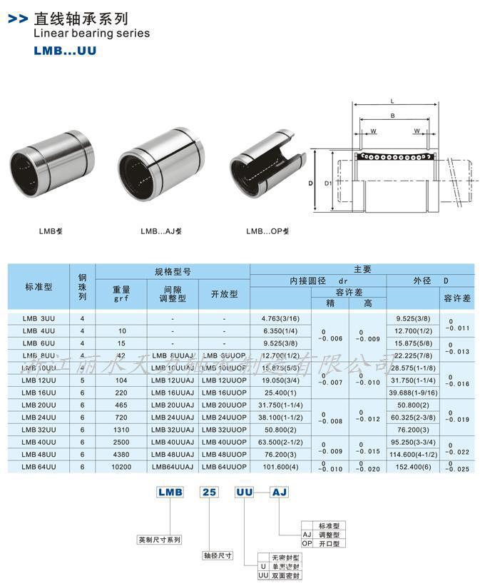 供應lm35uu 軸承 直線光軸 直線軸承