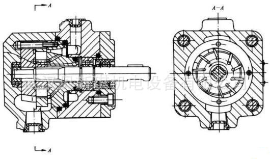 叶片泵yb1-4结构图图片