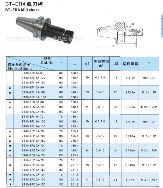 bt40er32刀柄详细尺寸图片