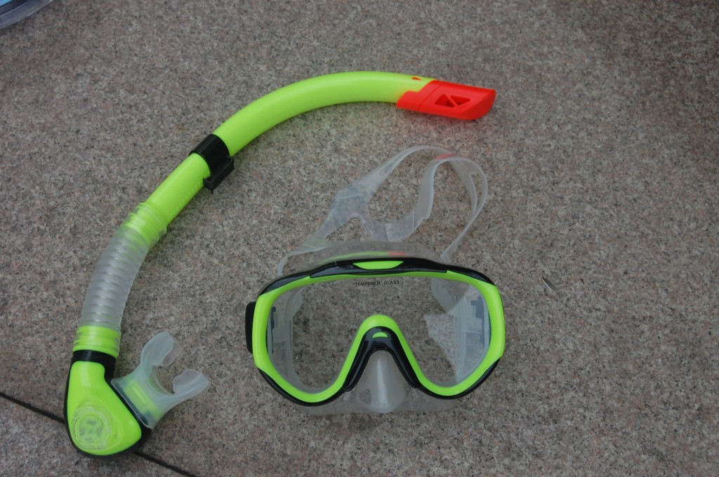 硅胶呼吸管 钢化潜水镜/面镜浮潜两件套装