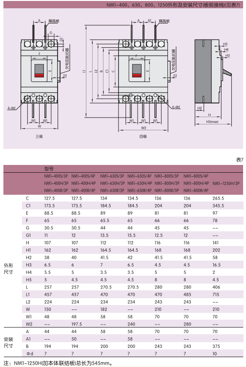 批发nm1-63s/3300透明断路器 高压断路器