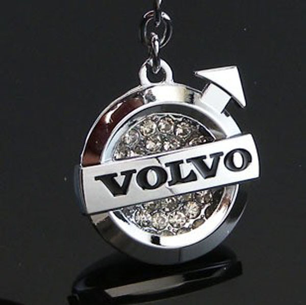 沃尔沃(volvo)汽车车标镶钻钥匙扣 广告礼品 加印logo