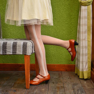 2014春款新品 女士丝袜 侧边提花小圆点 花纹袜子批发