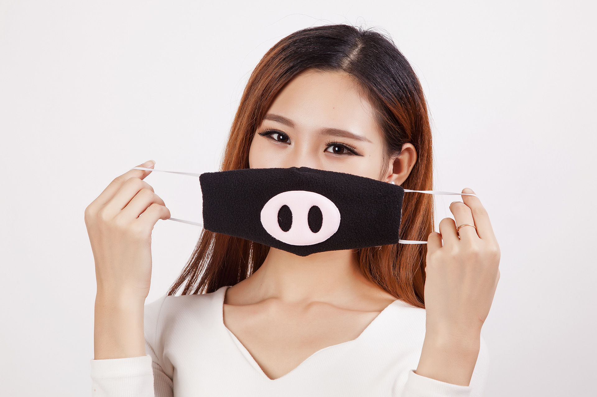 包邮2015新款竹炭口罩可爱个性卡通猪鼻纯棉成人款潮人原创设计