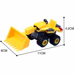 工程推土車拼插積木 樂高式積木 兒童玩具啟蒙益智玩具 41pcs