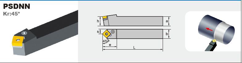 株洲鑽石一級代理 45度外圓車削刀具刀柄刀杆 psdnn