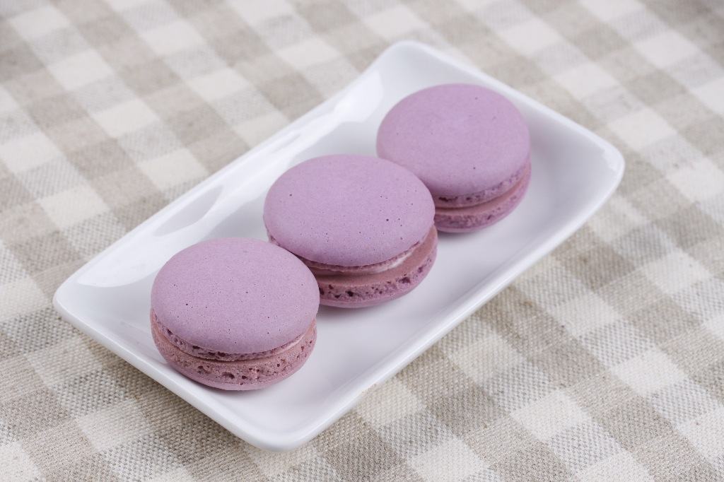 法国手工制作进口原料马卡龙法式甜点macarons 5粒 蓝莓紫