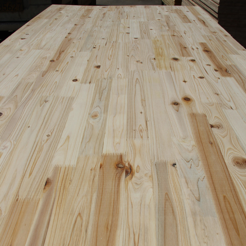 批发高级家具板材香杉木有节实木板 杉木指接板 实木集成板15mm