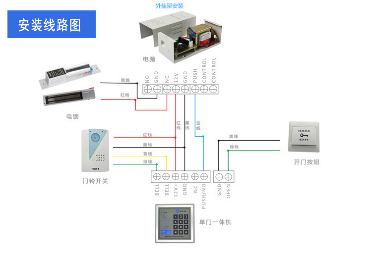 出租屋刷卡锁安装图解图片