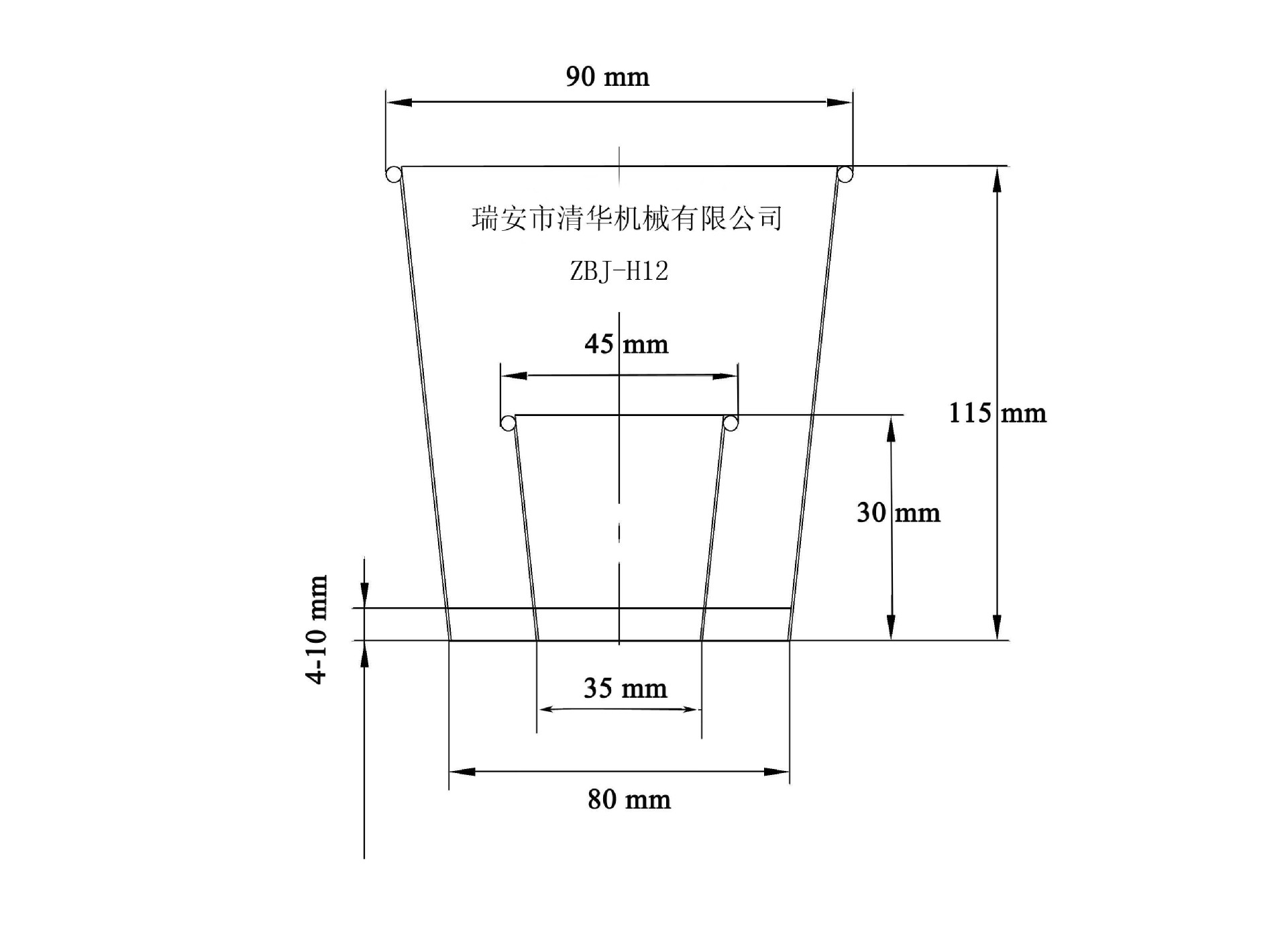 9盎司纸杯展开图尺寸图片