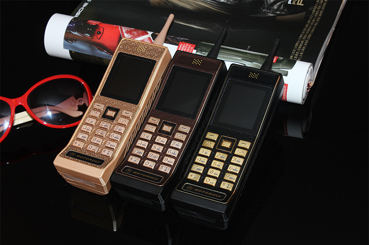 新款2014cdma电信版老式土豪金大哥大手机双模三卡三待三网通用