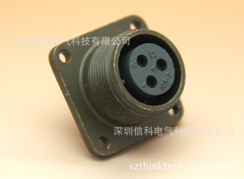 itt cannon 航空連接器3芯母插座 ca3102e14s-7s