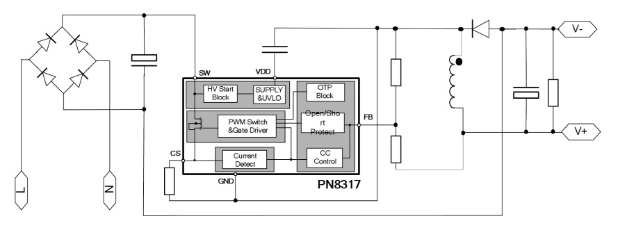 pn8317应用电路图图片