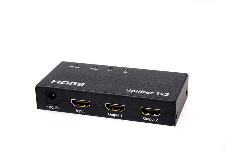 厂家直销1x2 hdmi分配器 一进二出 hdmi splitter