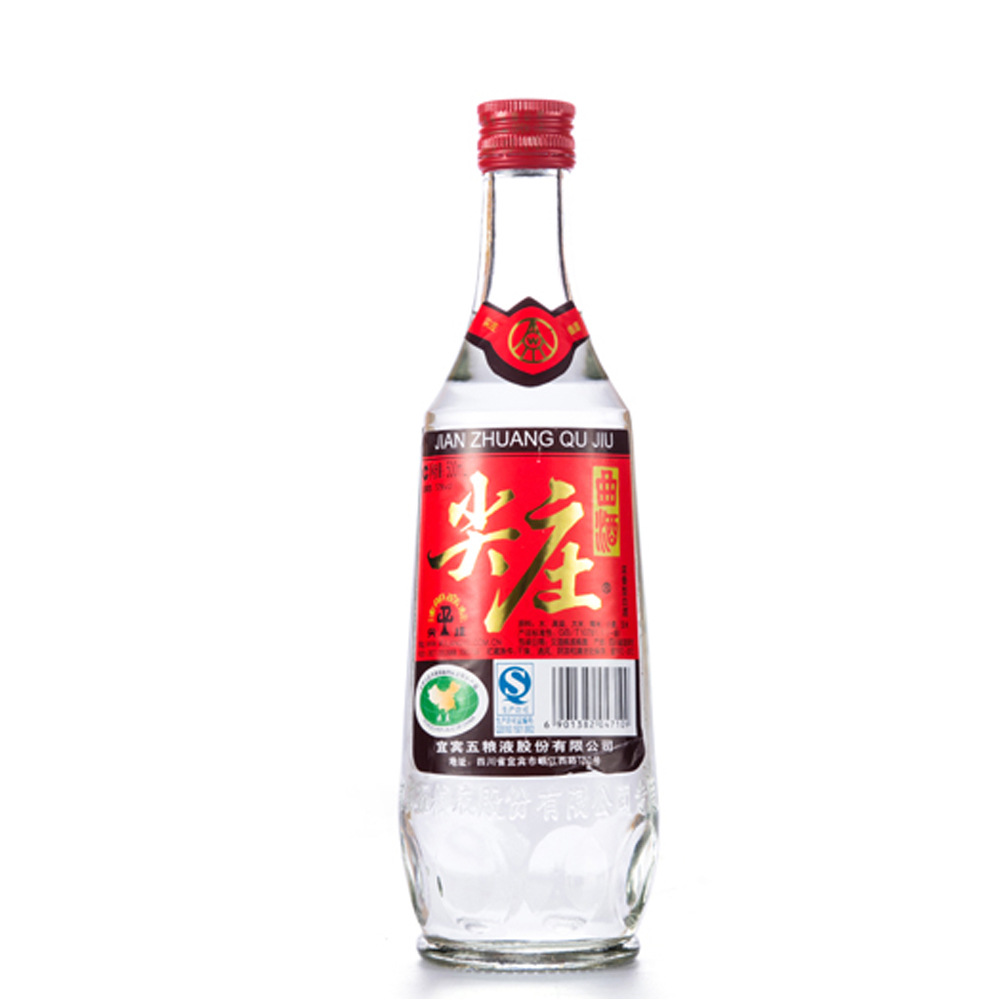 白酒 五粮液 52°红标异型瓶尖庄500ml