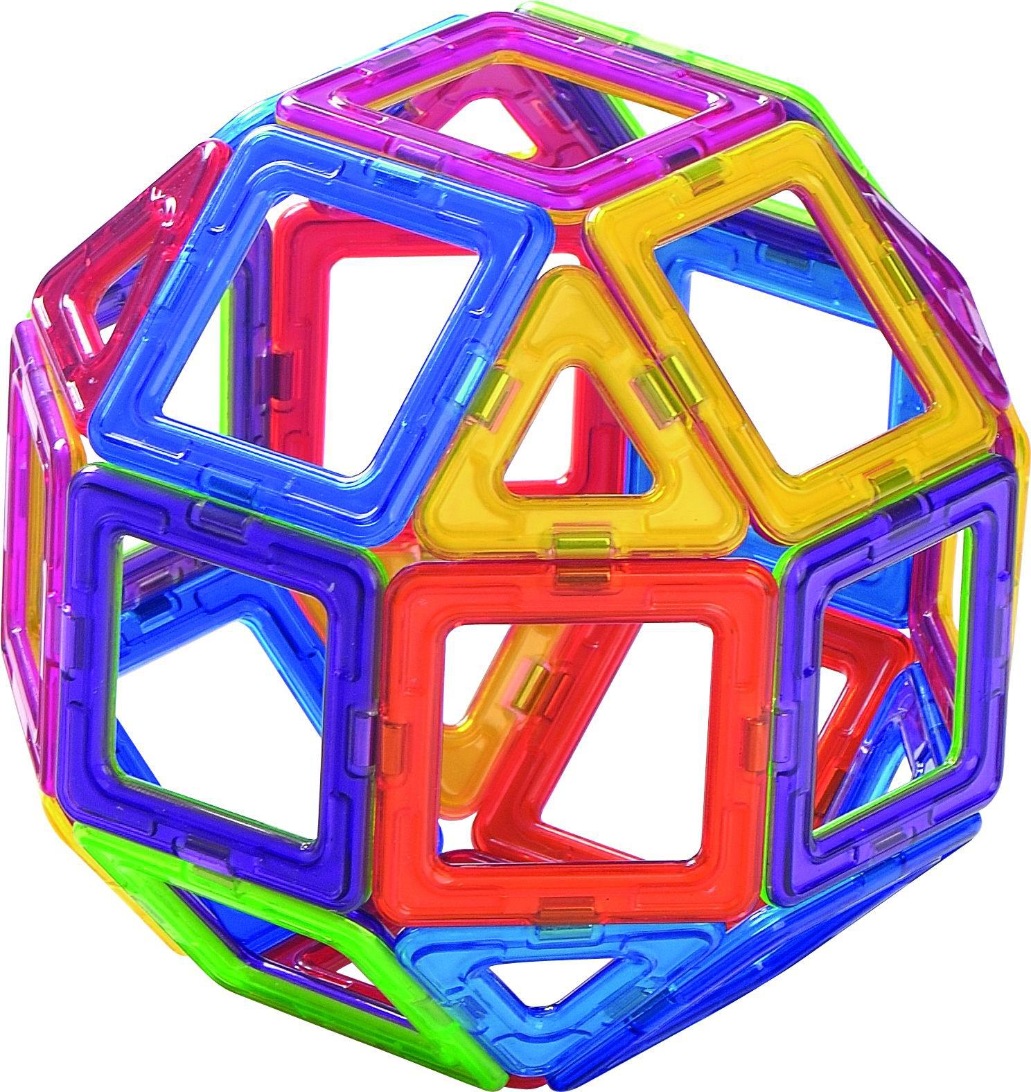 磁力片益智玩具 拼装构建积木正放形     逻辑认知   培养形状组合
