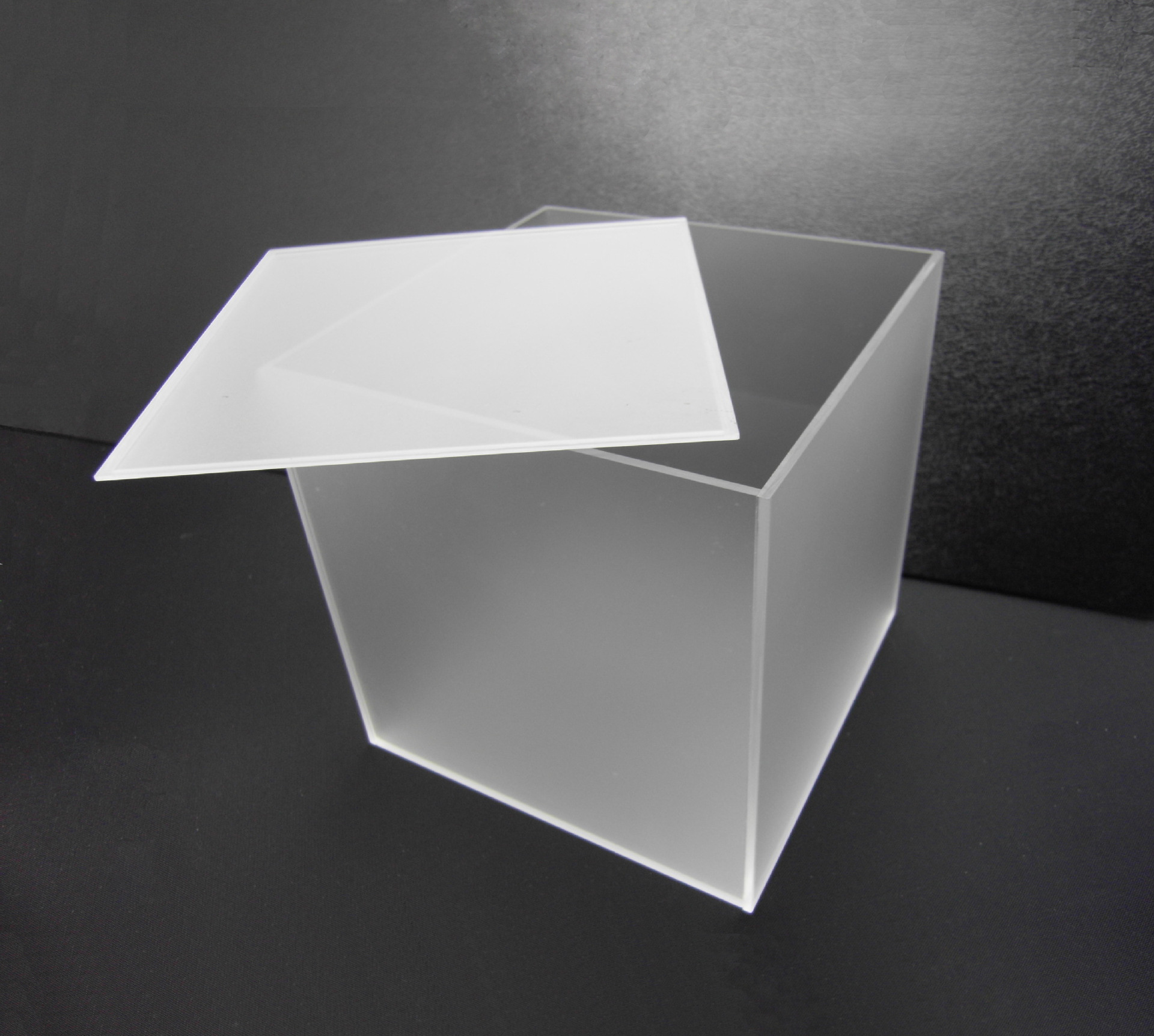 5 sides frosted acrylic box