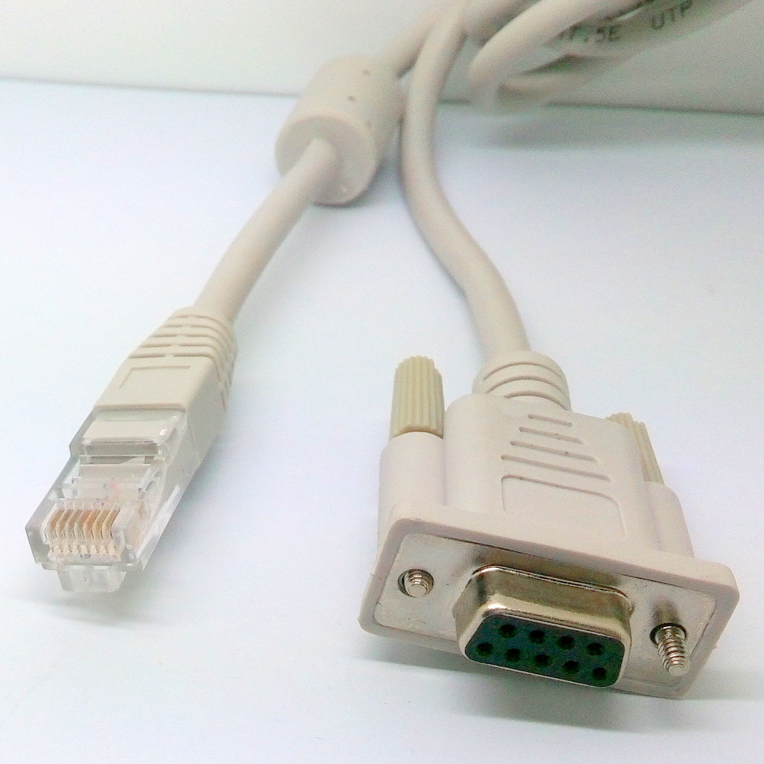 专业生产 串口线 db9 转 rj45 灰色串口线 rs232线 pos机线