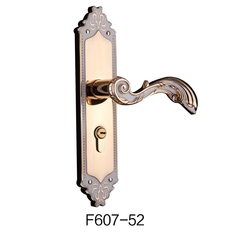 批發 高檔鋅加鋁實木門鎖室內房門鎖簡約臥室門鎖歐式機械鎖具