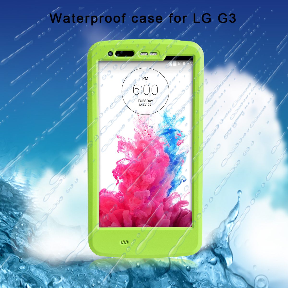 正品红辣椒lg g3防水手机壳 手机防护套 防尘 防摔 手机防水壳