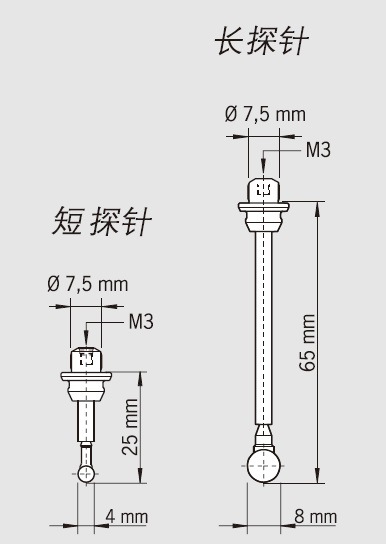 德国haimer翰默3d-taster寻边器 机床测头 一体式超小型