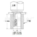 定做廠家生產通孔盲孔壓花滾花六角薄板壓鉚螺柱壓鉚螺母柱m5m8m4