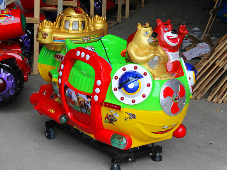 厂家直销 新款 儿童电动投币摇摆车 摇摇车 摇摆机 熊出海潜水艇