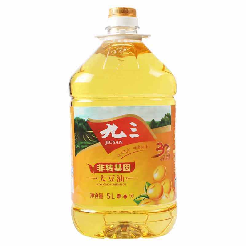 九三豆油 黑龙江特产 非转基因一级大豆食用油 5l