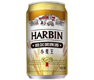 哈爾濱小麥王罐裝啤酒 330ml