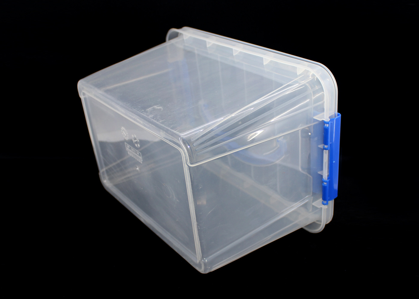 厂家批发手提收纳箱透明塑料手提箱 塑料透明箱储物箱图片