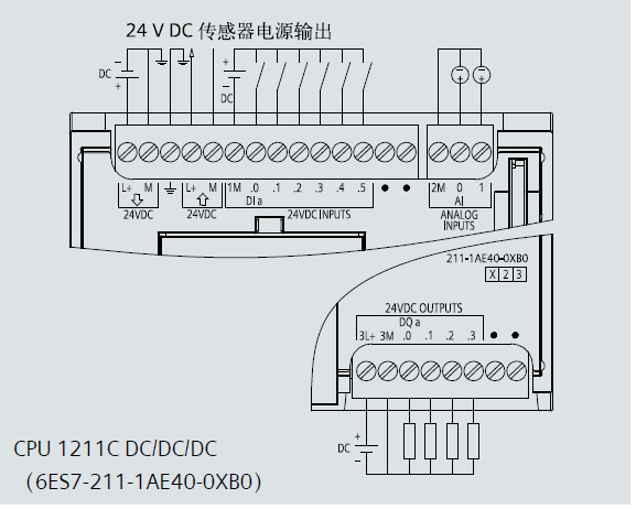 西门子1217c接线图图片