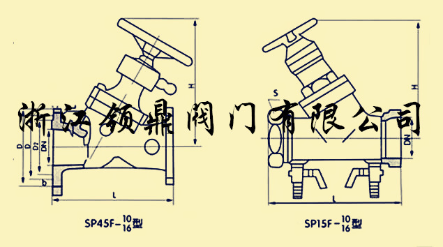 廠家供應浙江領鼎牌靜態平衡閥 sp45f平衡閥 不鏽鋼數字平衡閥